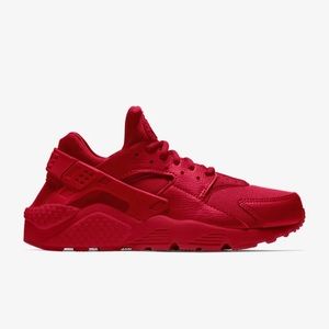 RUBY RED HUARACHES SIZE 8.5 in women’s runs small